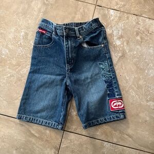 Ecko Unlimited Blue Denim Shorts with embroidered logo